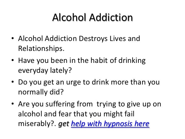 Hypnosis Treatment for Addictions